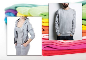 Sérigraphie sur vêtements en coton ouaté fournis - 7 couleurs